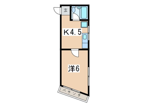 メイクスⅢ今宿の物件間取画像